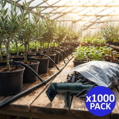 Set di 1000 Gocciolatori Lamellari 8 L/o | Flusso Fisso 8 Litri/ora Non Smontabile | Pressione Ottimale 1 Bar