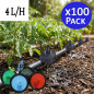 Lot de 500 Goutteur autorégulant et anti-drainage 4 l/h, Goutteurs d'irrigation en ligne système micro, Toro