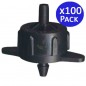 Tuberia Riego por Goteo 16mm 100 metros | 100 Gotero Autocompensante 4 Litros | Goteros para Riego por Goteo Jardin Tubo