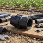 4 Stück PE-Rohr Kupplung 25mm x 3/4'' Weiblich für 25mm Rohr | Aenor Zertifizierte Gewindeverbindung