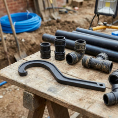 Chiave di Serraggio in Polietilene per Stringere la Connessione dei Pezzi in Polietilene