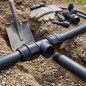 4 Stück Polyethylen T-Stück 50mm x 1 1/2'' Weiblich für Polyethylenrohr 50 mm | PE Aenor Zubehör | T-Stück für Bewässerung und S