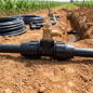 4 Stück Polyethylen T-Stück 50mm x 1 1/2'' Weiblich für Polyethylenrohr 50 mm | PE Aenor Zubehör | T-Stück für Bewässerung und S
