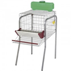 Bateria para 45 galinhas poedeiras em 1 compartimento 56x70x95 cm