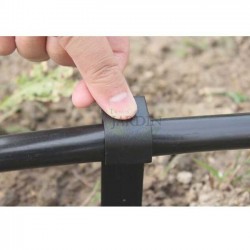 Pack 10 Piquetas estacas de sujeción para tubería de goteo 16mm, negro | Impide que la tubería se levante