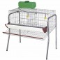 Batterie des Poules Pondeuses 2 Compartiments idéal pour 10 Poules, Cages pour poules pondeuses en batterie, 106x70x95 cm