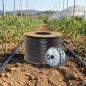Irrigação por gotejamento de fita plana 16 mm, tubo de irrigação por gotejamento a cada 20 cm, 3200 m, tubo agrícola plano com v