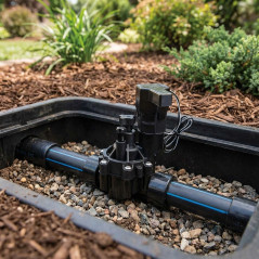 4 Stück Rain Bird 100DVF 1'' 24V Elektroventil mit Durchflussregler für elektrische Programmierer