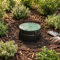 Arqueta de Riego Jardin 20x25 cm | Arqueta Riego Circular para Electrovalvulas | Arquetas de Riego con Tapa Jardin