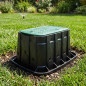 Arqueta de Riego Jardin 59x49x31 cm | Arqueta Riego Rectangular para Electrovalvulas | Arquetas de Riego con Tapa Jardin