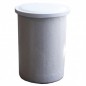 Réservoir circulaire en fibre de polyester 100 L + Couvercle, 51x69 cm. Pour l'eau potable et les produits alimentaires Réservoir circulaire en fibre de polyester 100 L + Couvercle, 51x69 cm. Pour l'eau potable et les produits alimentaires