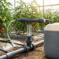 Injecteur d'engrais 1'' 32Ø 9mm. Débit maximum irrigation 6000 l/h et engrais 260 litres à 3 bar pression