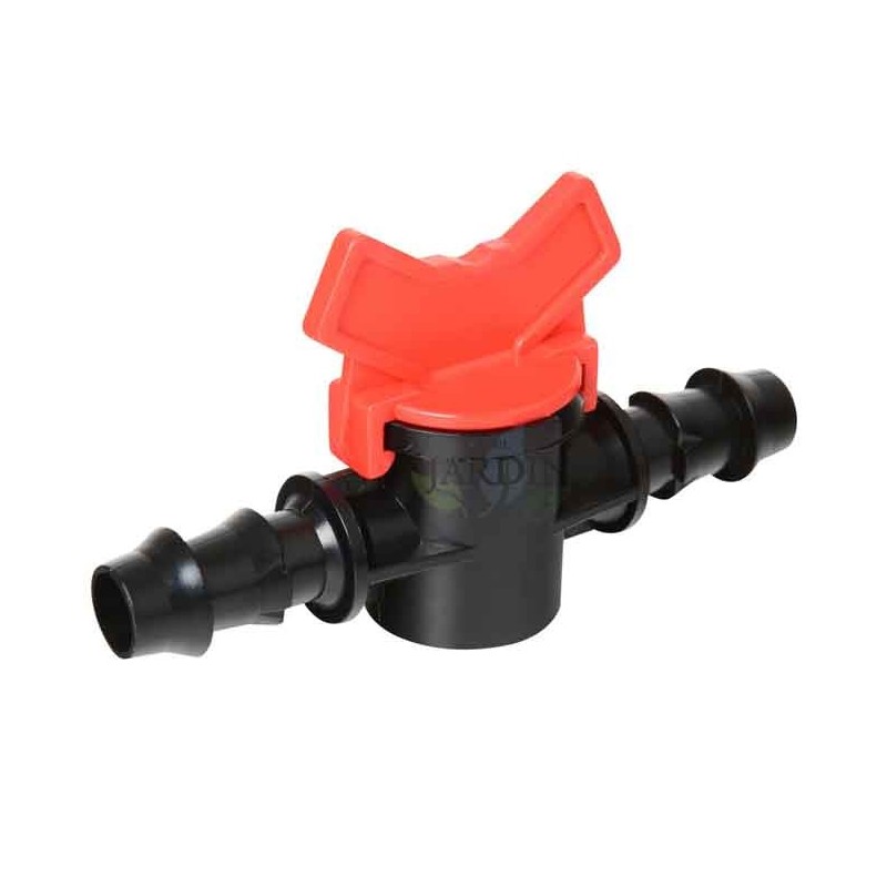 Gerilltes Ventil 16 mm für Tropfschläuche. Absperrventil für die Tropfbewässerung Gerilltes Ventil 16 mm für Tropfschläuche. Absperrventil für die Tropfbewässerung