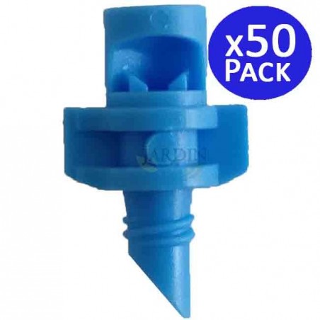 Microaspersor de riego 90º. Alcance 1 a 1,5 mts. 50 unidades