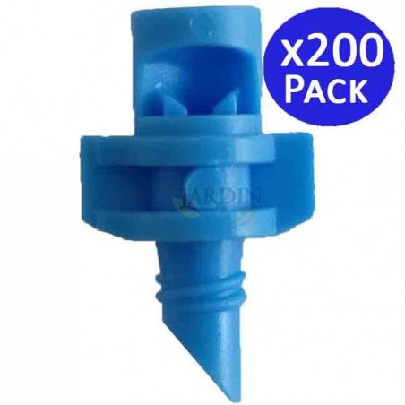 90º irrigation micro-sprinkler. Range 1 to 1.5 meters. 200 units