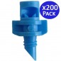 Set di 200 Micro Irrigatore a 90º - Ugelli di spruzzatura a 90º per idroponica, rifrazione, mini irrigatore d'acqua da 1 a 1,5 m