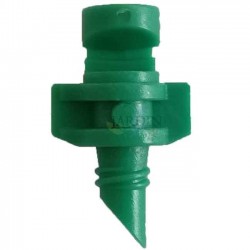 Irrigatore per microirrigazione a 180°. Gittata da 1 a 1,5 metri.