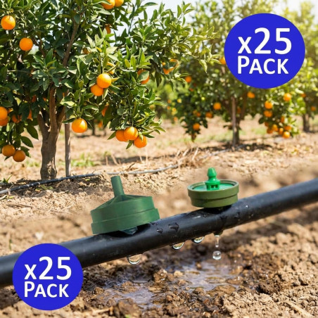 25 Stück Selbstregulierender Tropfer 8 Liter Netafim | Professionelle Tropfer für Bewässerungslinien | Tropfer für landwirtschaf