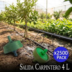 Pack 2500 Gotero Autocompensante Netafim 8 litros | Goteros de riego en linea profesional | Gotero para riego agricola