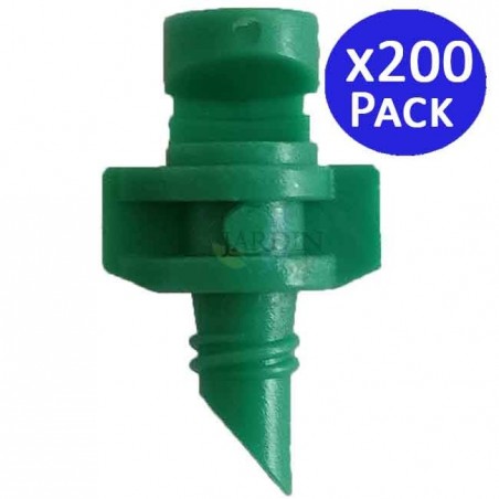 180º irrigation micro-sprinkler. Range 1 to 1.5 meters. 200 units