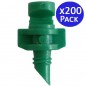 Microaspersor de riego 180º verde. Alcance 1 a 1,5 metros (Pack 200)