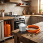 Kit Completo Gas Butano/Propano + Tubo in Gomma 1,5 m + 2 Fascette / Omologato in Spagna