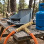 Support en T pour gaz 9 mm | Raccord pour tuyau de gaz butane | Raccord en laiton | Adaptateur pour cuisine, camping et eau Support en T pour gaz 9 mm | Raccord pour tuyau de gaz butane | Raccord en laiton | Adaptateur pour cuisine, camping et eau