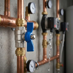 Kugelventil 3/8'' - Umkehrbare Metallgriff - Standarddurchgang PN25 - Kugelhahn 3/8''