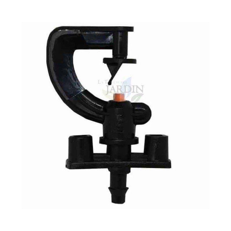 Aspersor de microirrigação 180º. Alcance de 2 a 2,5 metros.