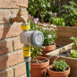 Programmatore di Irrigazione Manuale Click&Go | Timer di Irrigazione Regolabile per Giardino | Controllo dell'Acqua da 1 a 120 M