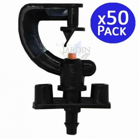 180º-Bewässerungs-Mikrosprinkler. Reichweite 2 bis 2,5 Meter. 50 Einheiten