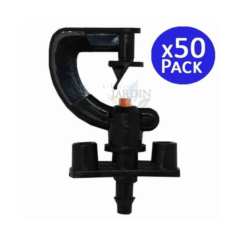 180º-Bewässerungs-Mikrosprinkler. Reichweite 2 bis 2,5 Meter. 50 Einheiten