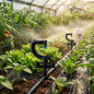 Set di 100 Sistema di micro-Irrigazione a Goccia Irrigatore 360º, Portata 2,5 - 3 metri