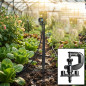 Set di 10 Microirrigatore Ballerina 360º con picchetto da 40 cm per l'irrigazione agricola