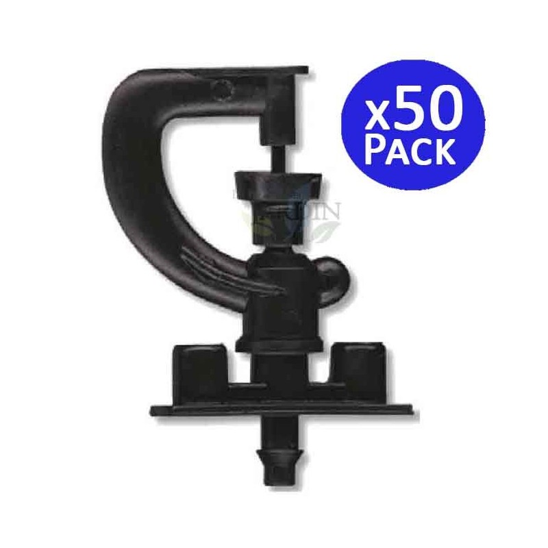 Lot de 50 Arroseur circulaire 360º pour irrigation agricole et arrosage dans le jardinage, Portée de 2-2,5 m Lot de 50 Arroseur circulaire 360º pour irrigation agricole et arrosage dans le jardinage, Portée de 2-2,5 m