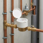 15mm single jet residential meter, 3/4" thread, cold water, drinking water use