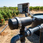 Filtre agricole à anneaux 2 1/2'' avec pince métallique, haut débit 45 m3/h, utilisé dans les installations d'arrosage agricole