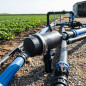 Filtre agricole à anneaux 2 1/2'' avec pince métallique, haut débit 45 m3/h, utilisé dans les installations d'arrosage agricole