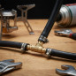 Propane Butane Derivation in T Gas Hose 9 mm Butane, Brass, Kitchen, Camping Gas (Pack 5)