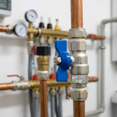 Válvula de esfera borboleta de 1'' - Alça metálica reversível - Conexão PN25 padrão - Válvula de esfera de 1''