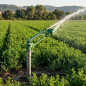 Arroseur Agricole River métal bride. Angle d'irrigation réglable. Portée 18 à 37m. Arroseur à Impulsion, Canon d'irrigation