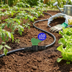 Pacote com 50 chaves de irrigação de 20 mm | Chave de gotejamento de 20 mm | Válvula de retenção de irrigação de 20 mm | Válvula