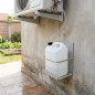 Réservoir de condensation de 5 litres avec support pour climatiseur. Récipient de stockage en plastique alimentaire de 5 litres.
