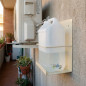 Supporto a parete per tanica da 10 litri, utile per la climatizzazione