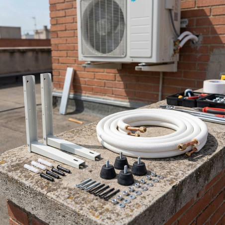 Kit de Instalação de Ar Condicionado 1/4''-1/2'' Até 3200W - Conexão de Ar Condicionado
