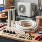 Air conditioning installation kit 1/4" -1/2" up to 3200w