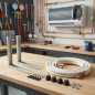 Kit d’installation pour climatiseur mono-split, 3 m, cuivre 1/4''+ 1/2'', support 40x40 cm