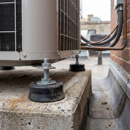 Floor anti-vibration silencers for air conditioning