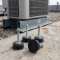 Floor anti-vibration silencers for air conditioning