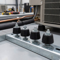 Lot de 4 Bloc d'amortissement avec écrous et rondelles pour climatisation